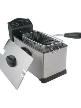 Cook's Essentials 3-Quart Stainless Steel Deep Fryer - New